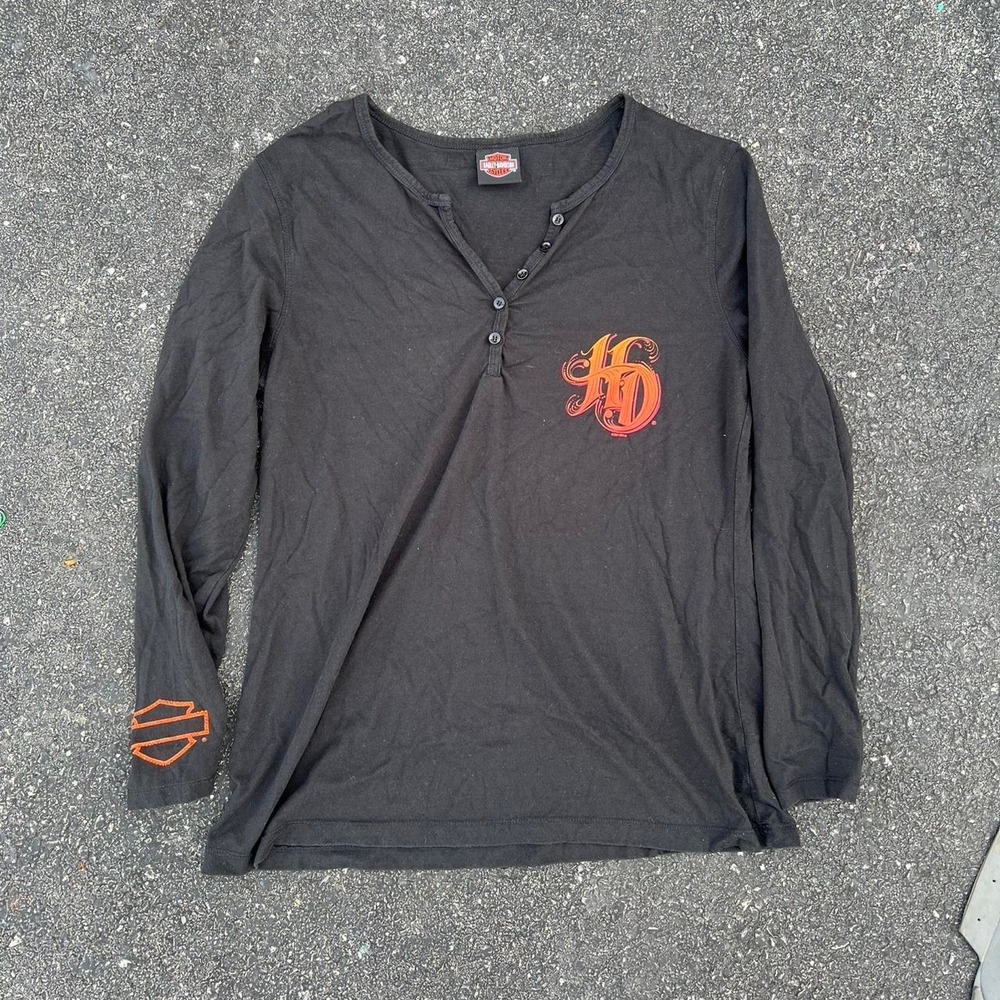 Y2K Graphic Harley Davidson shirt size L